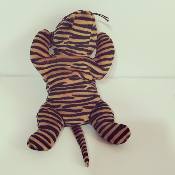 Ty Beanie Babies Dark Version Stripes The Tiger 1st Generation with TyTags. - Picture 6 of 9